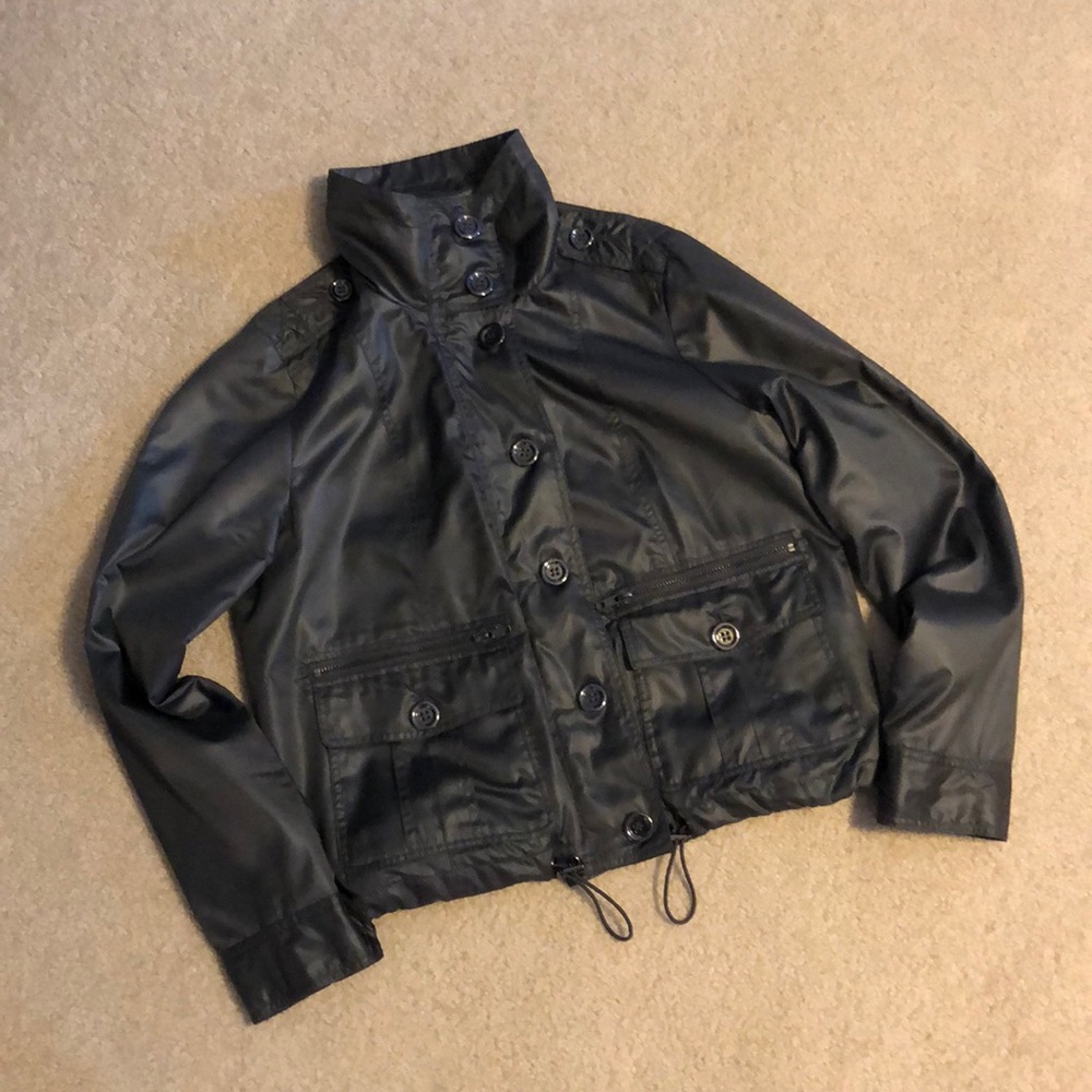 EUC Dark Grey Satin Jacket